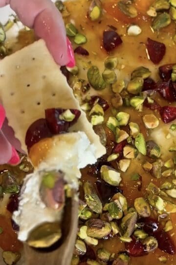 Viral Cherry Pistachio Boursin Dip