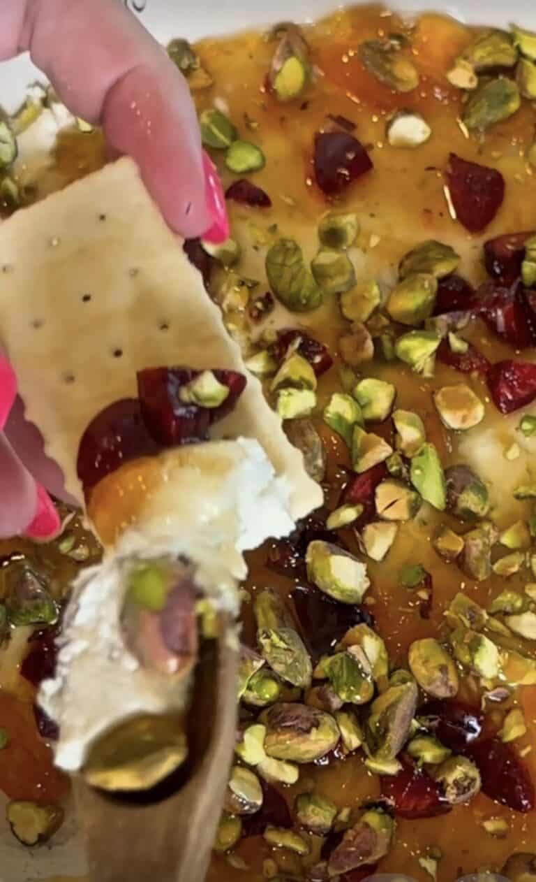 Viral Cherry Pistachio Boursin Dip