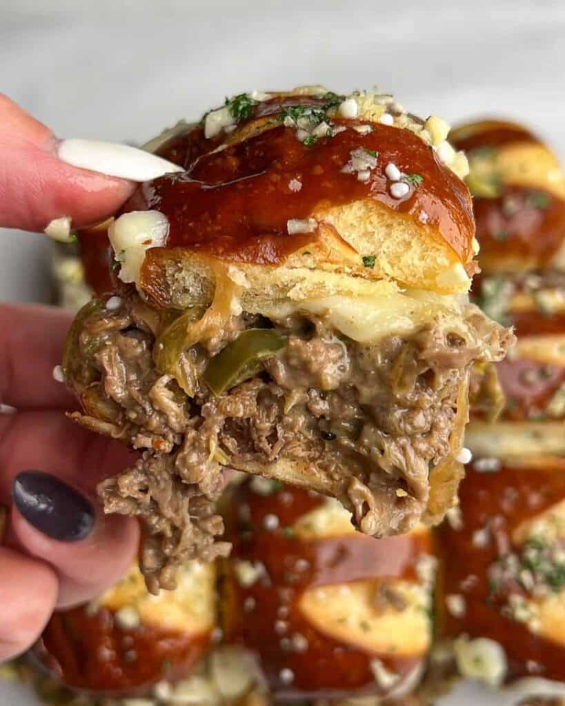 Philly Cheesesteak Sliders