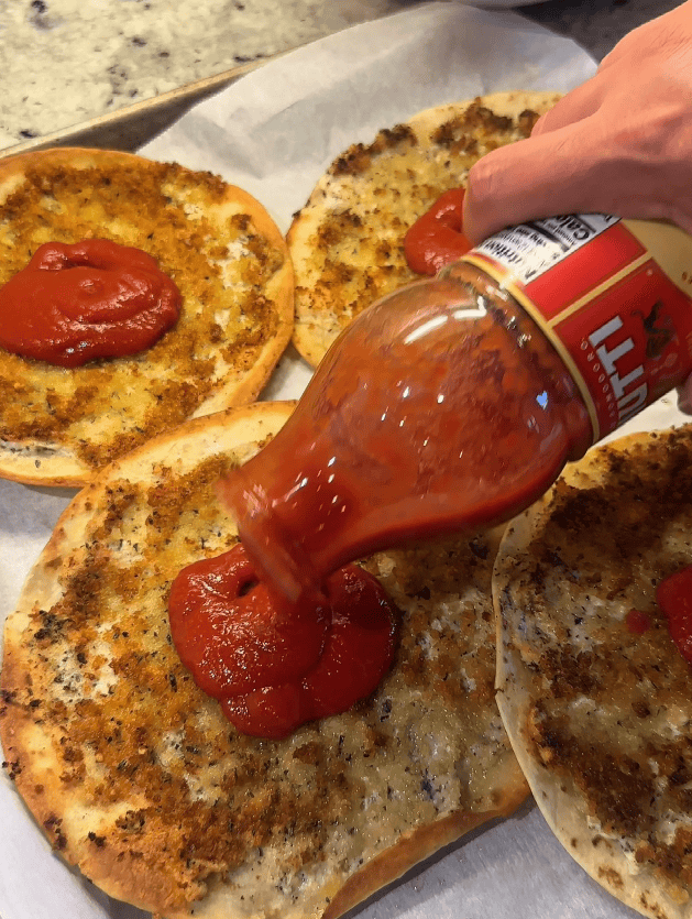 Chicken Parmesan Smash Tacos