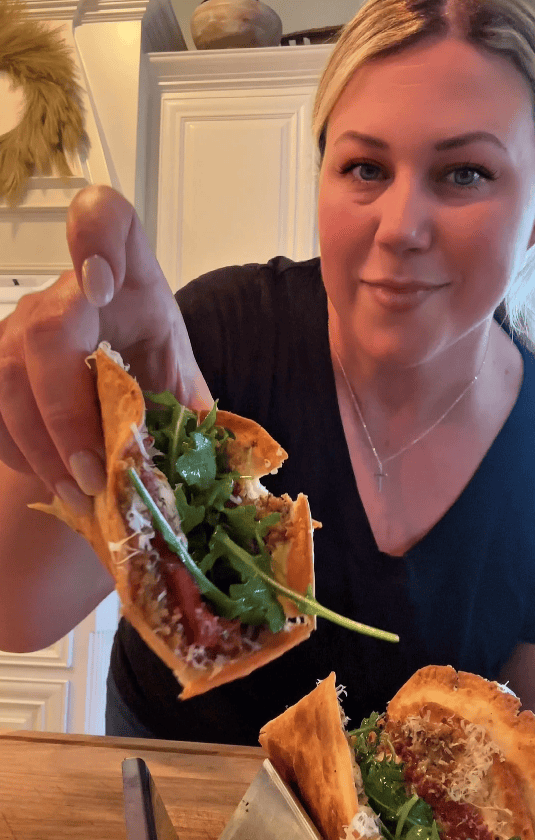 Chicken Parmesan Smash Tacos