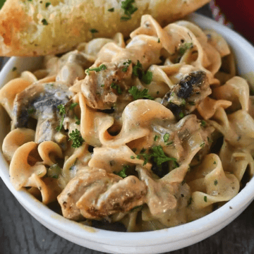 Boursin Chicken Stroganoff