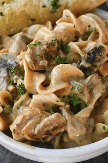 Boursin Chicken Stroganoff