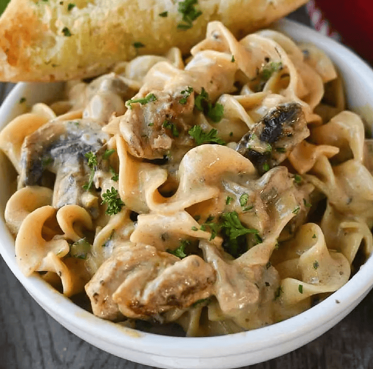 Boursin Chicken Stroganoff