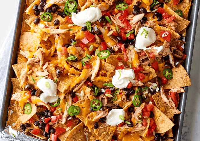 Oven baked Sheet Pan Nachos