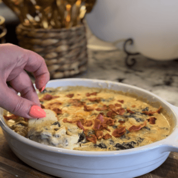 Protein Packed Bacon Artichoke Dip