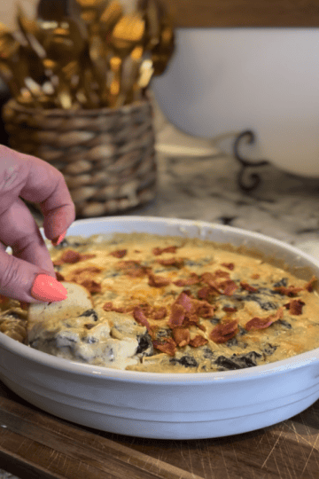 Protein Packed Bacon Artichoke Dip