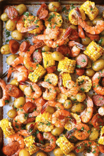 Sheet Pan Shrimp "Boil"