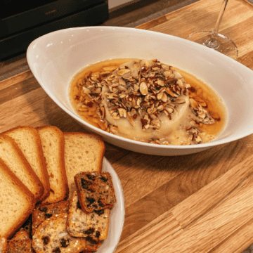 The Easiest Appetizer, Honey Almond Baked Brie