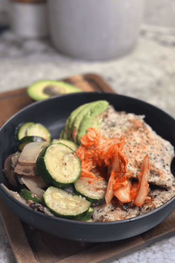 Chicken and Veggie Kimchi Bowls
