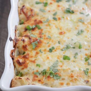 Green Chile Chicken Enchiladas