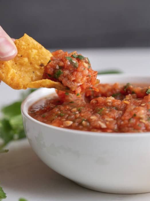 30 Second Salsa. Made with a can of Rotel.
