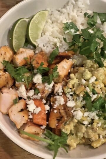 Street Corn Chicken Bowls