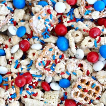 Red White and Blue Snack Mix