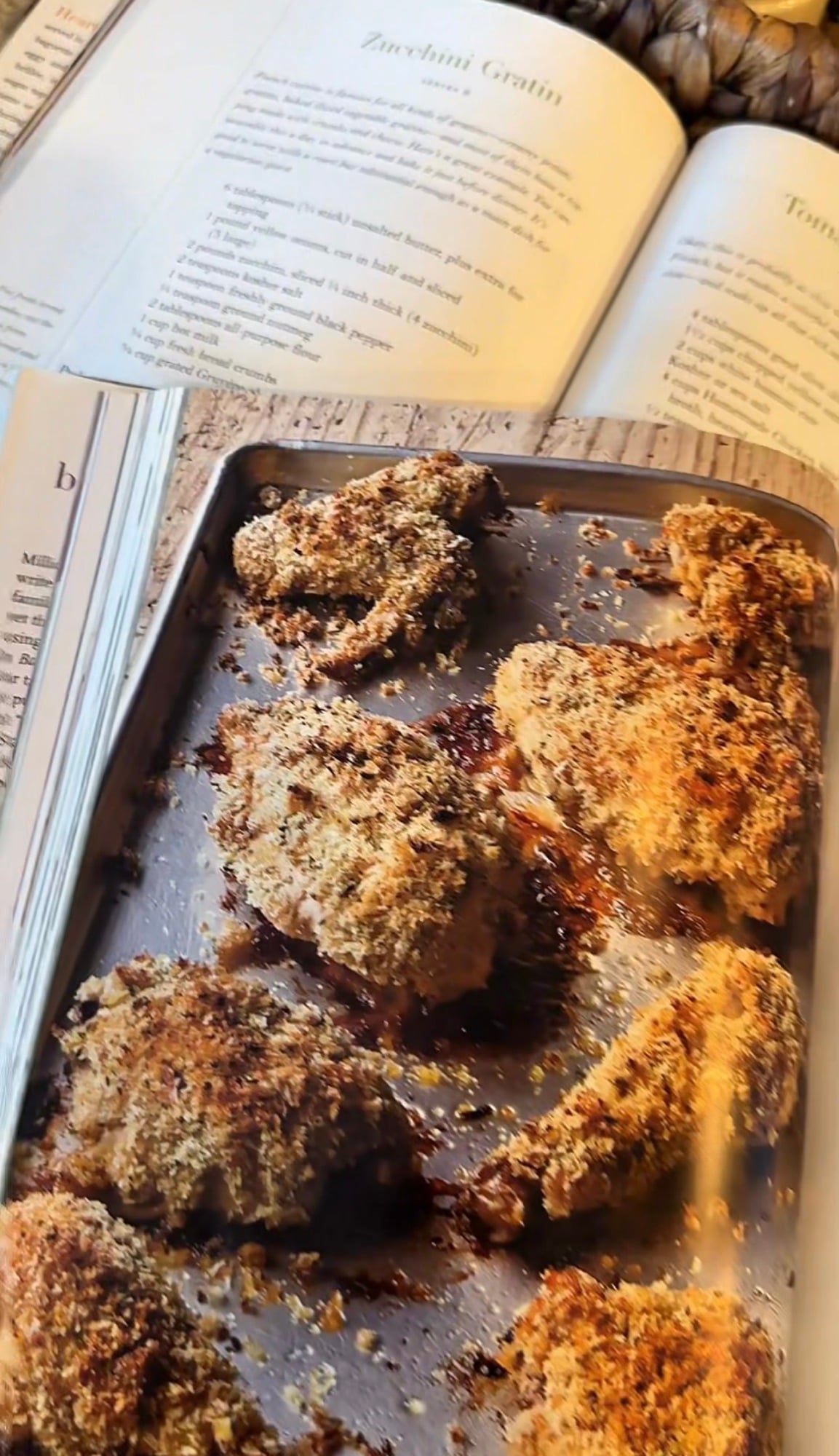 Barefoot Contessa Foolproof cookbook by Ina Garten used for crispy mustard roasted chicken
